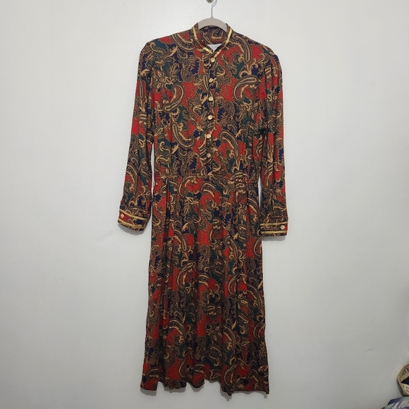 California Designs By Dorothy Samuel Dresses & Skirts - Vintage California Designs by Dorothy Samuel Dress Size 8 Paisley Print Pockets